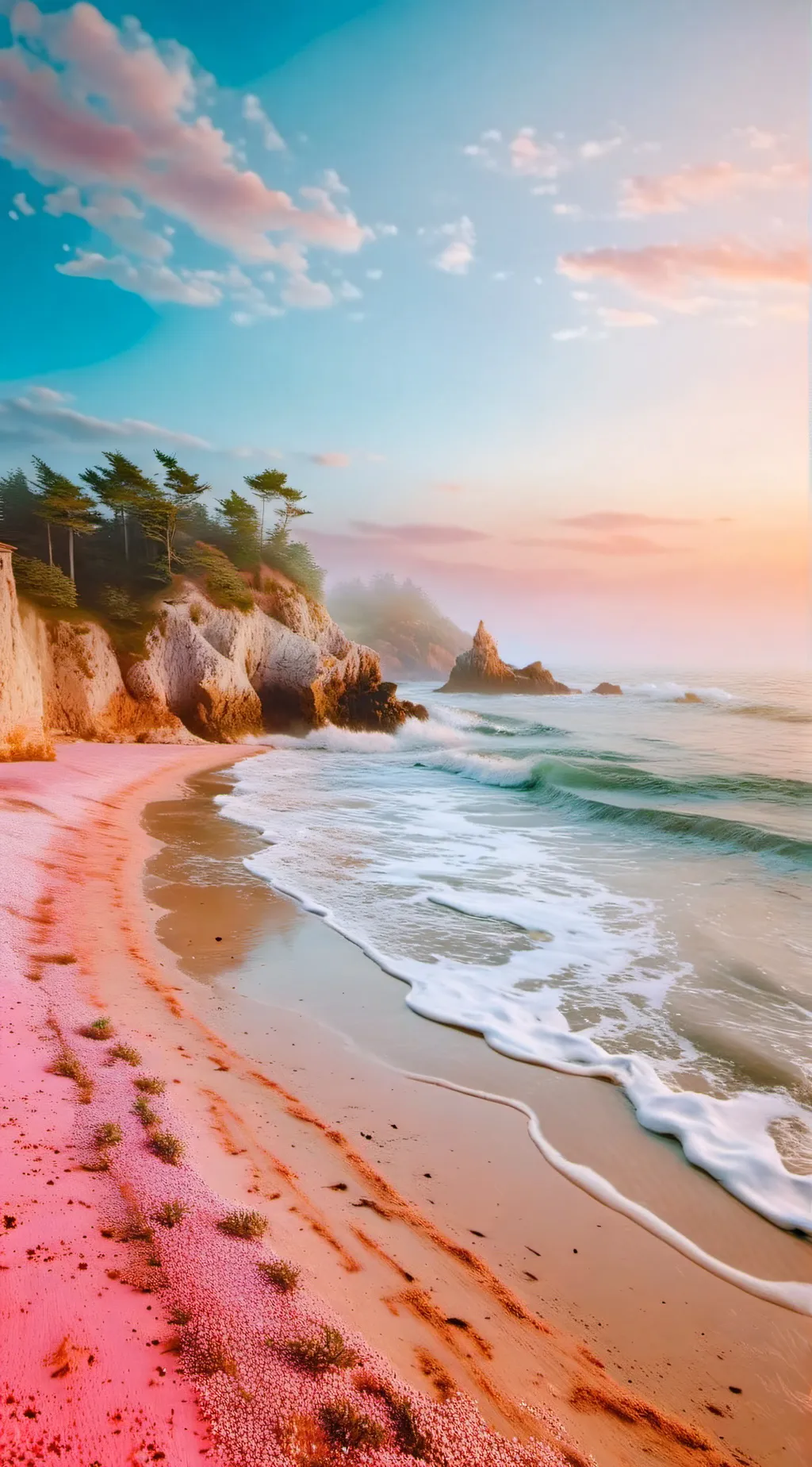 ai character: Descendants 4🎄 background