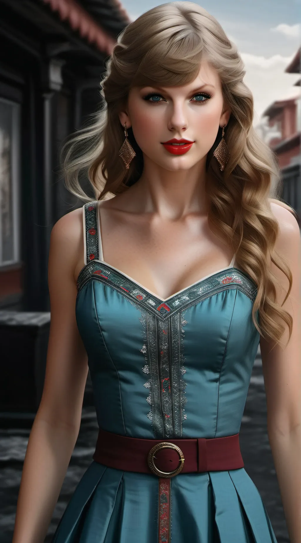 ai character: Taylor swift  background