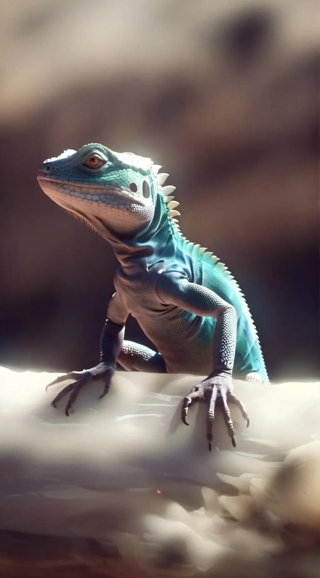ai character: just a lizardstory background