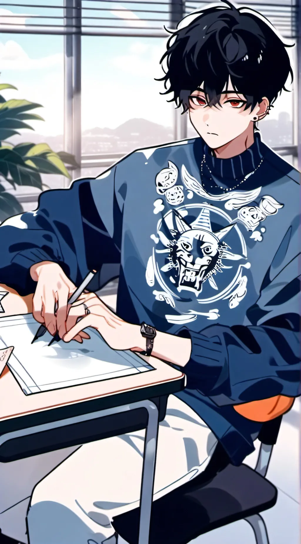 ai character: ♤♠︎Jayden♠︎♤ background