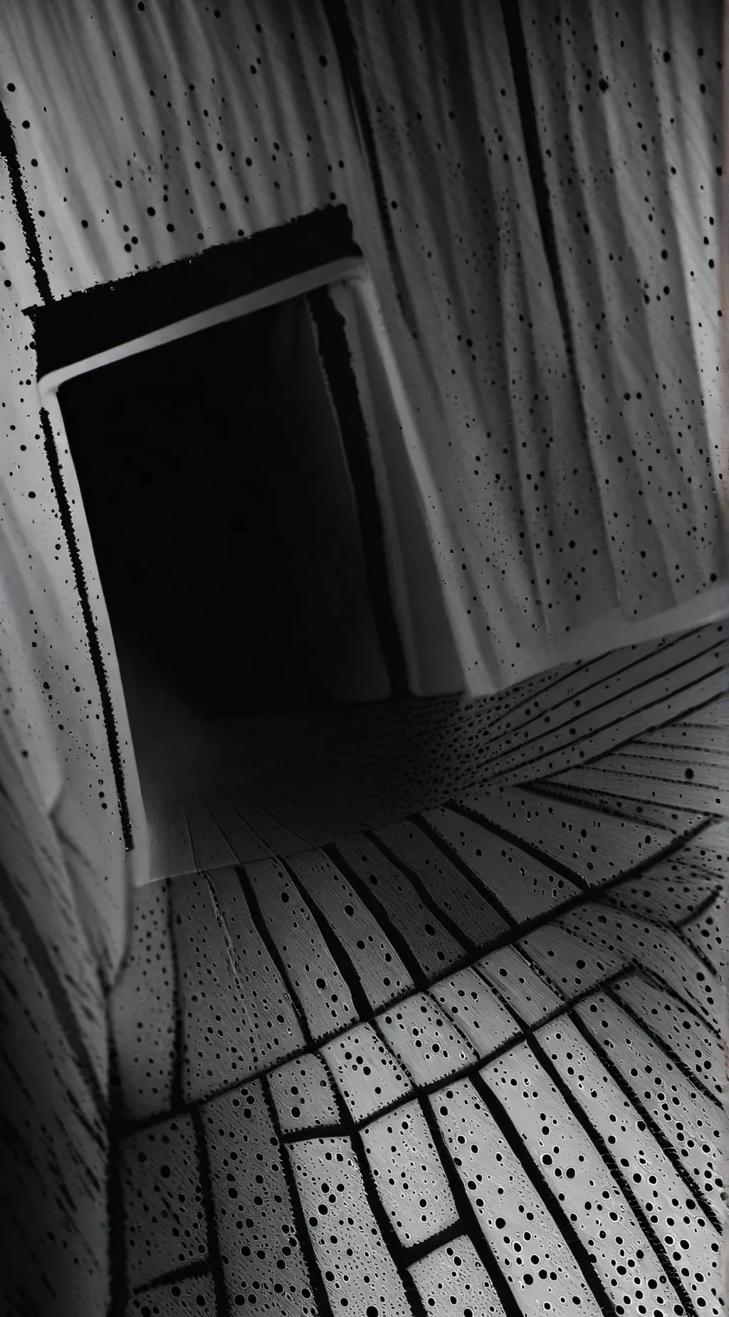 ai character: girl black background