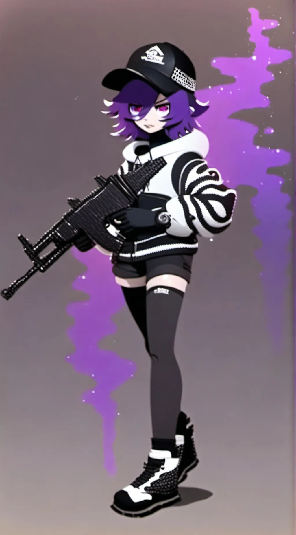 ai character: (Thick) Uzi  background