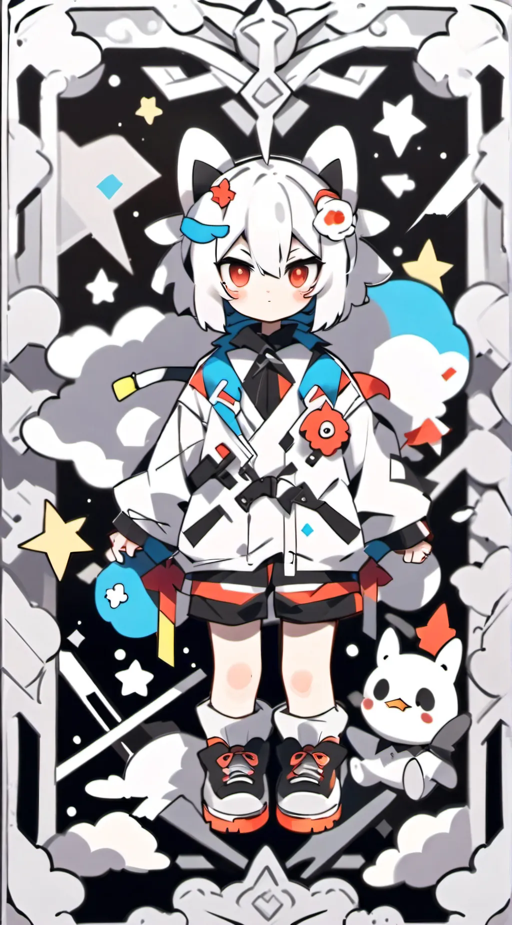 ai character: meo background