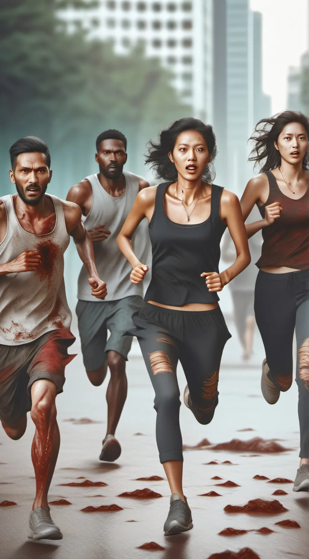 ai character: Zombie apocalypse background