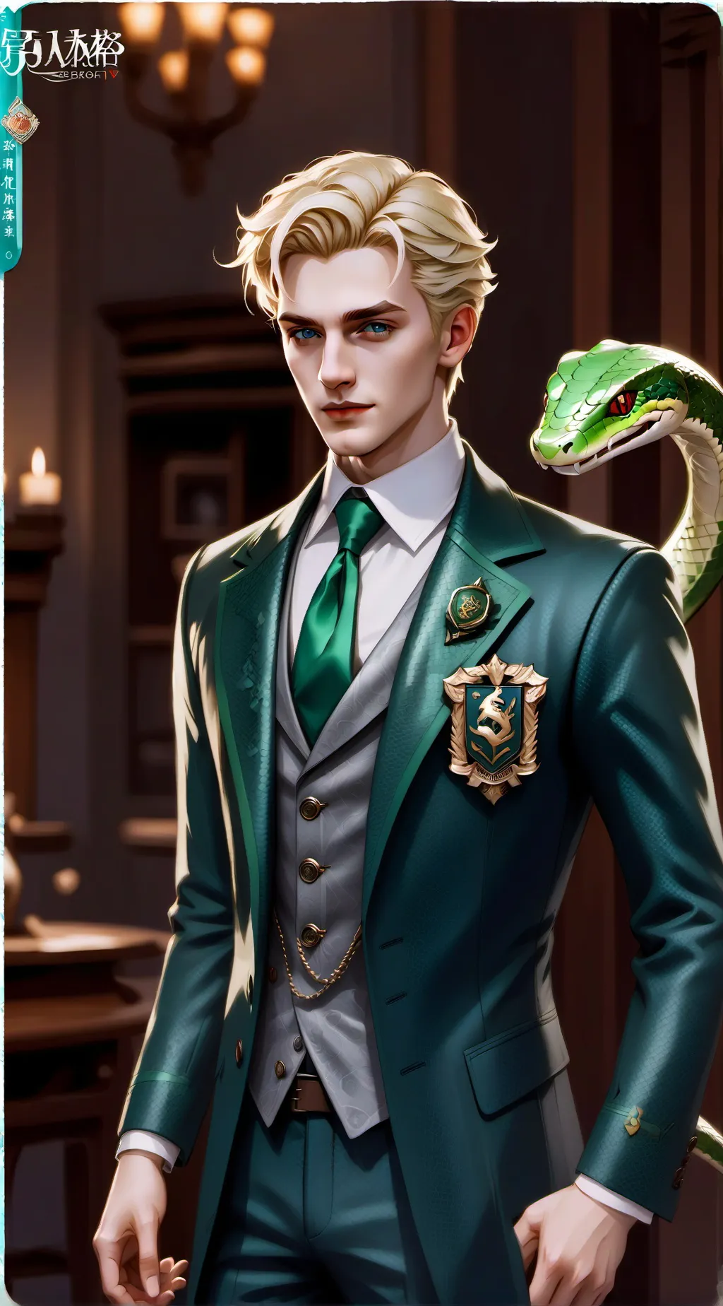 ai character: Draco Malfoy  background