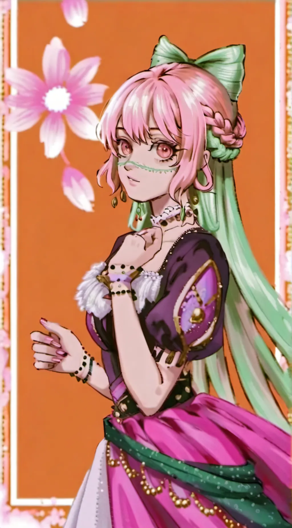 ai character: mitsuri  background