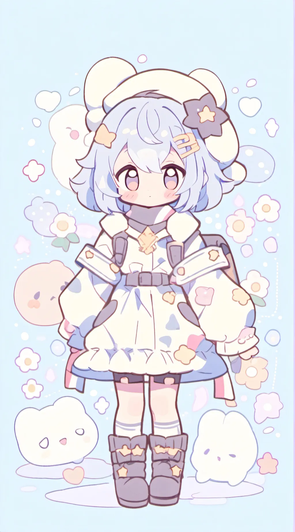 ai character: Cookie cane🤓 background