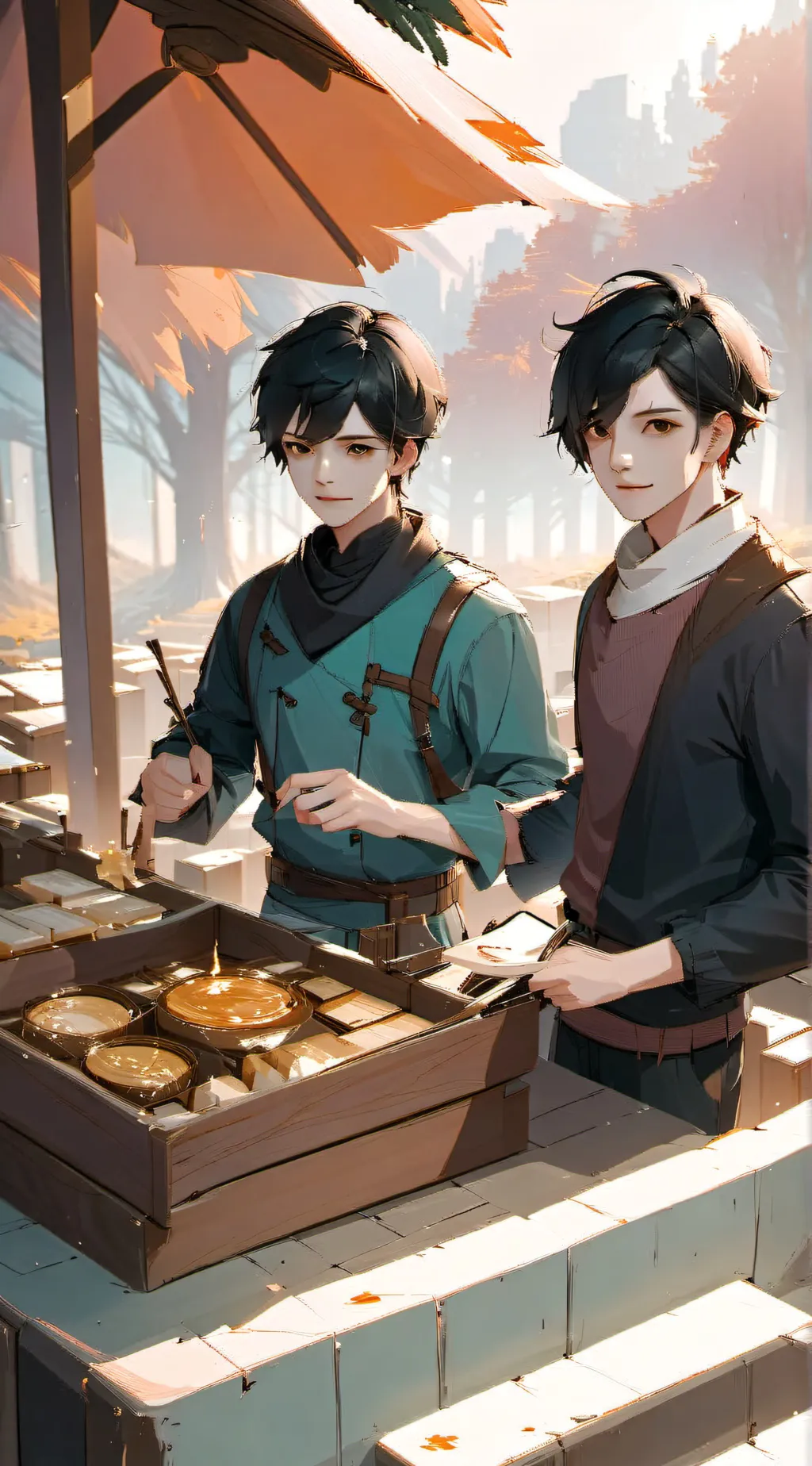 ai character: Zach & Max background