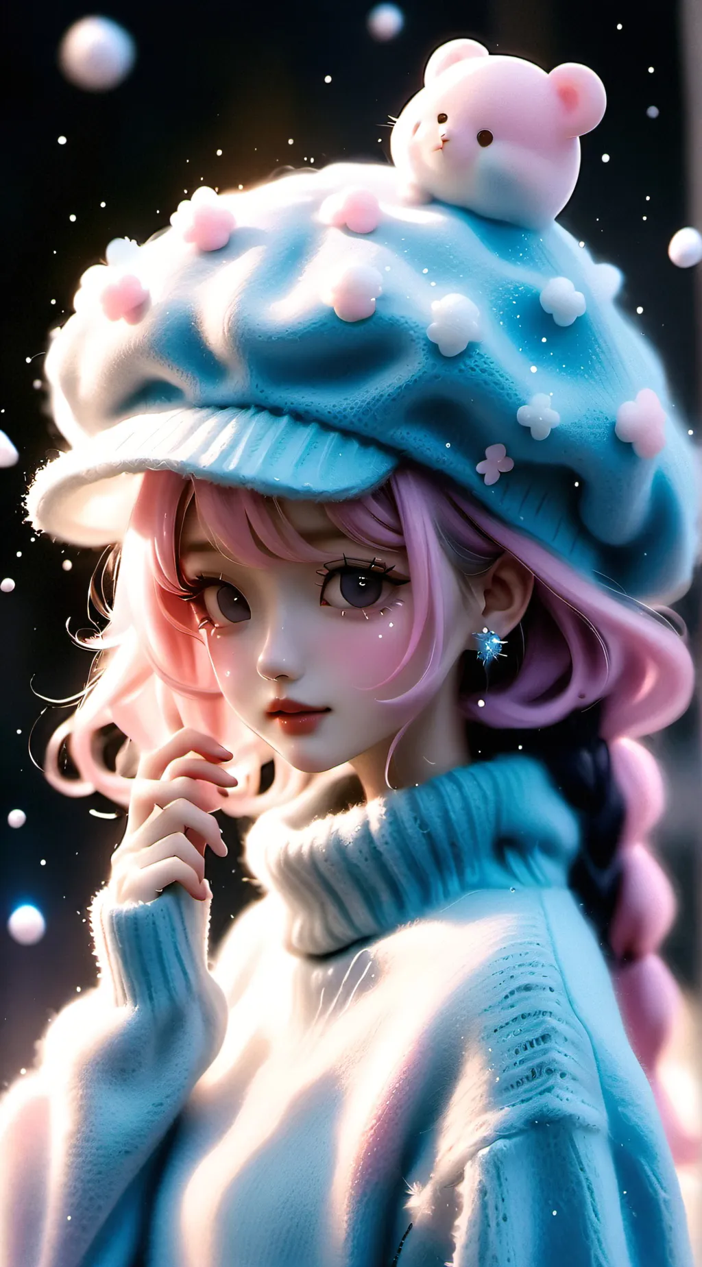 ai character: Scarlet background