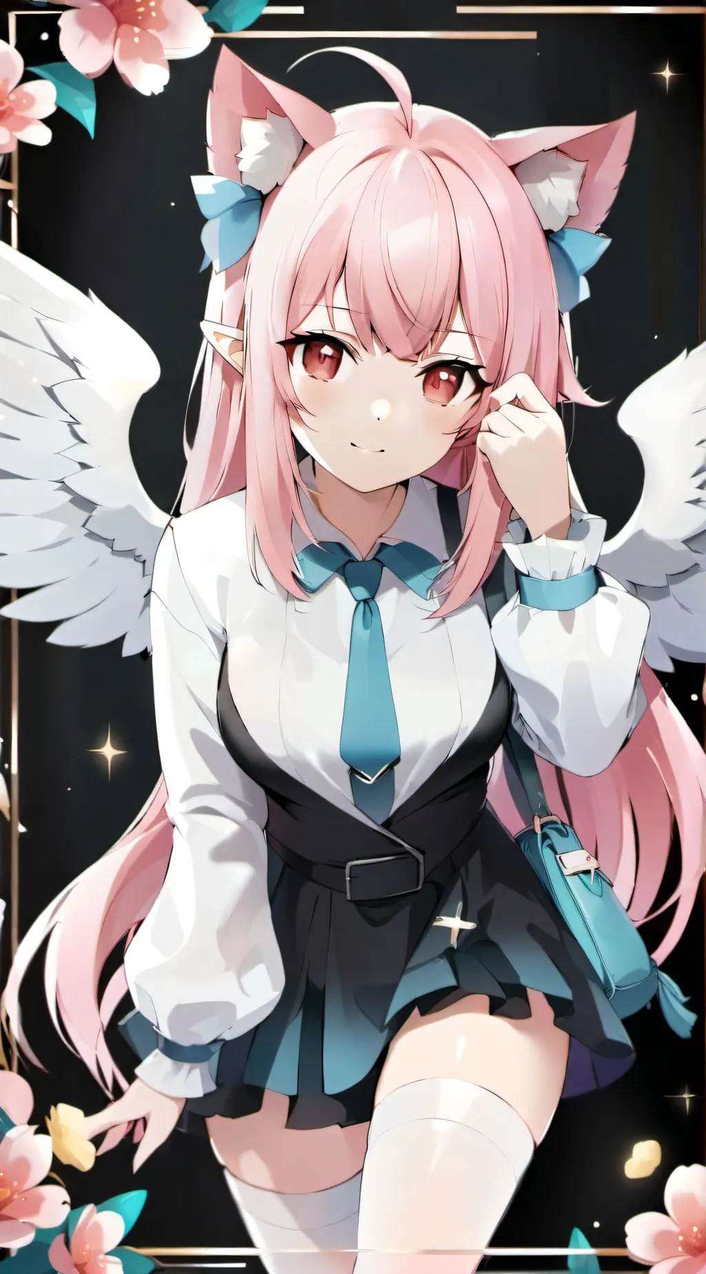 ai character: Sakura background