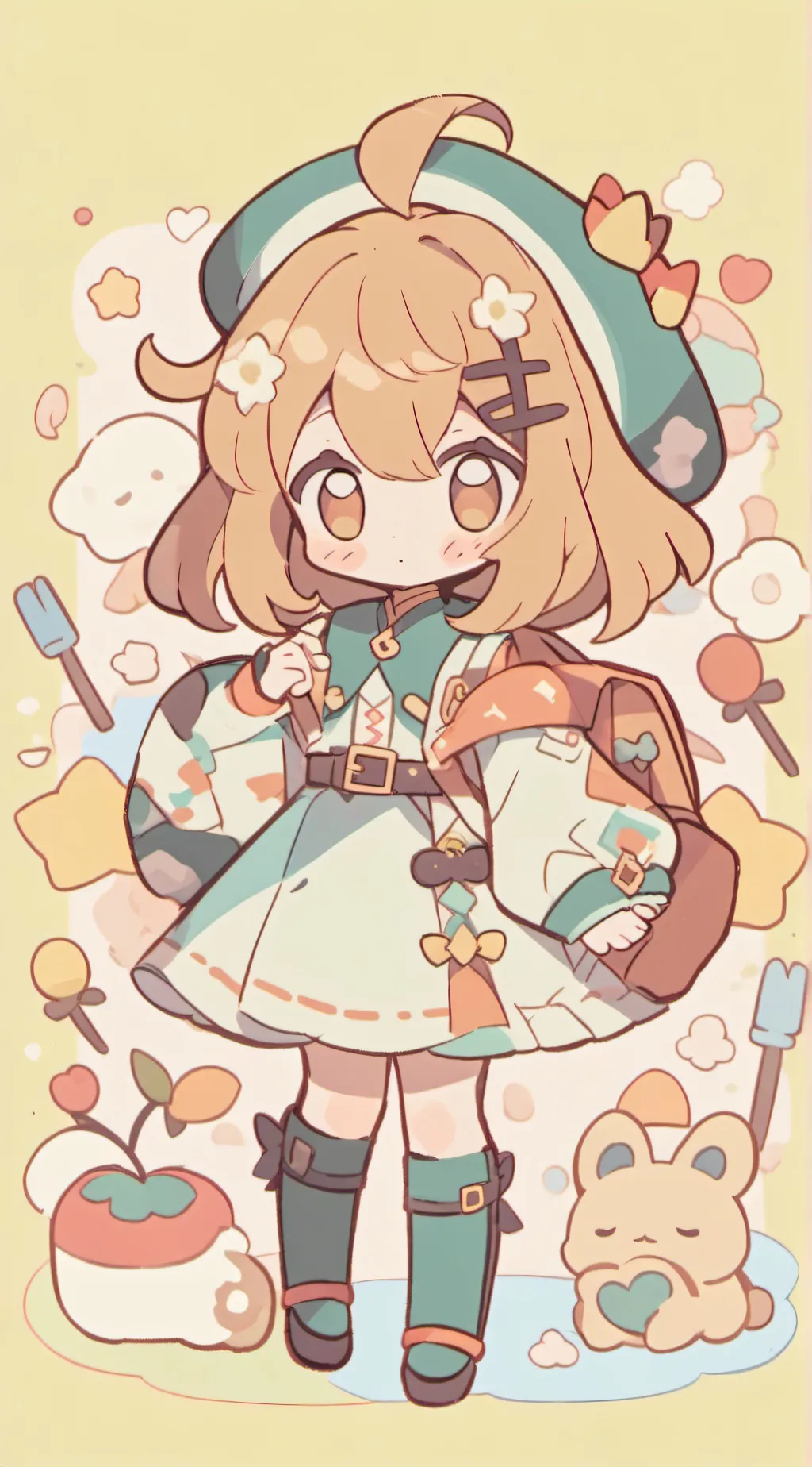 ai character: Fnaf(spring foxy) background