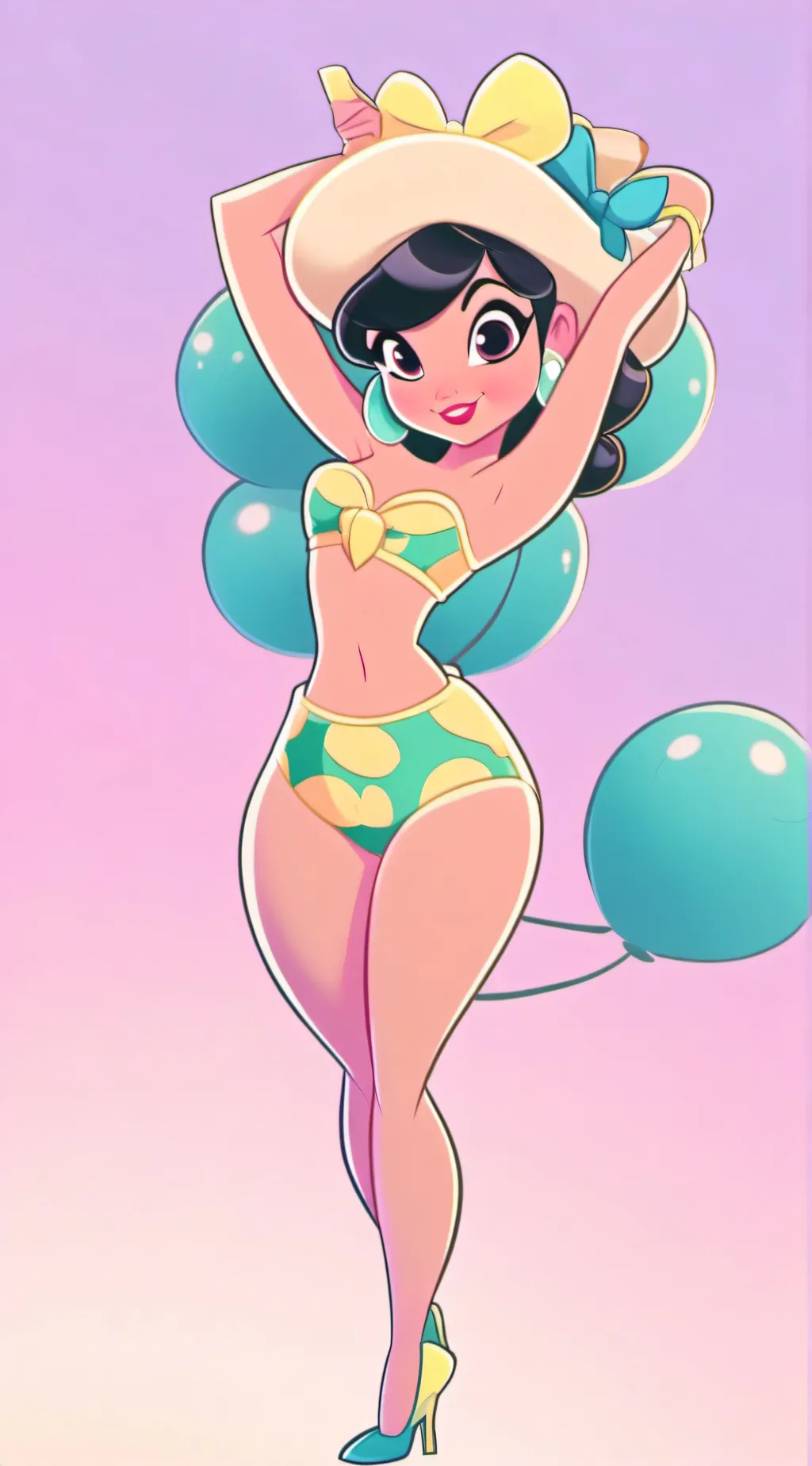 ai character: Cherry background