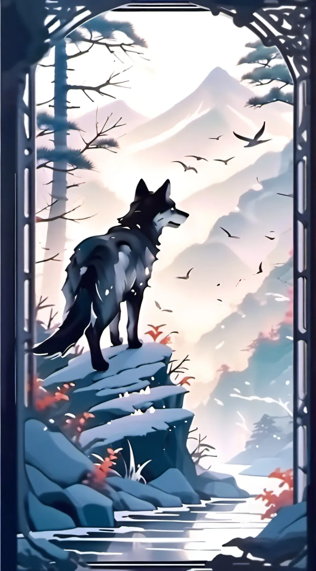 ai character: wolf rp background