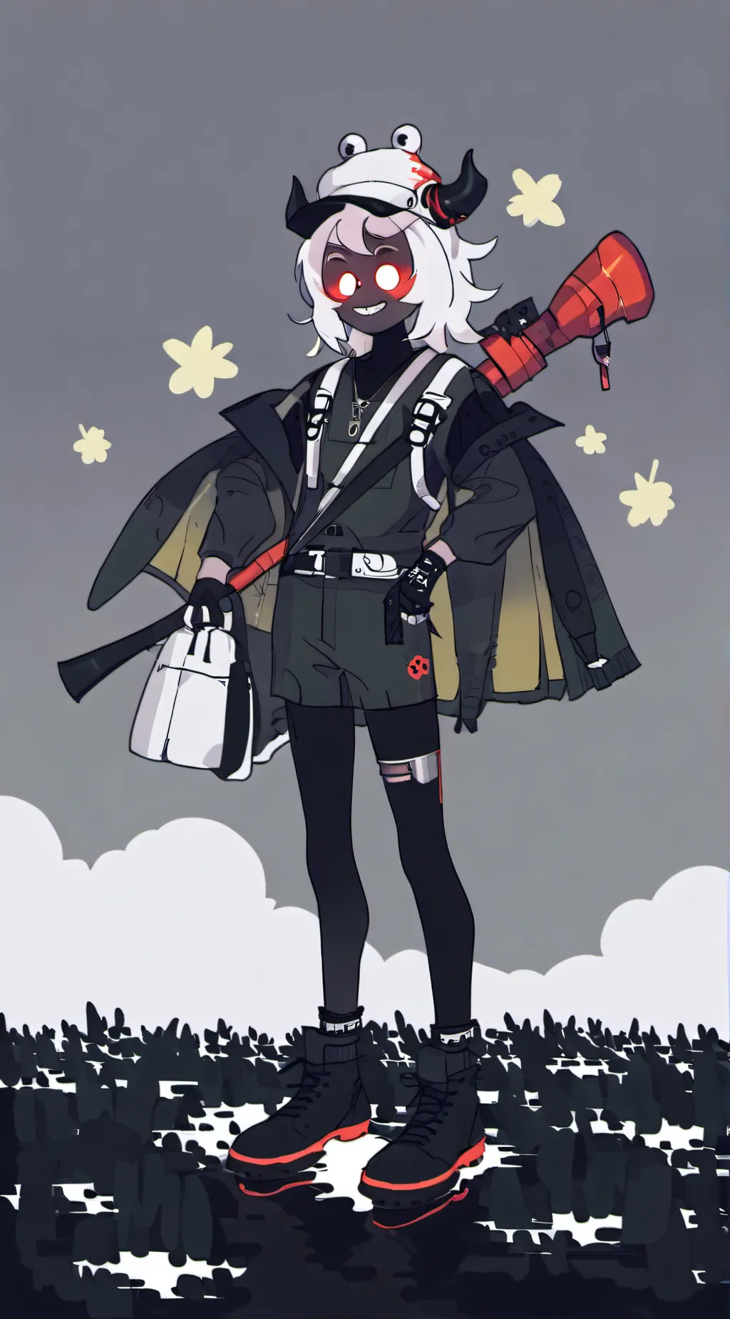 ai character: Helluva boss  background