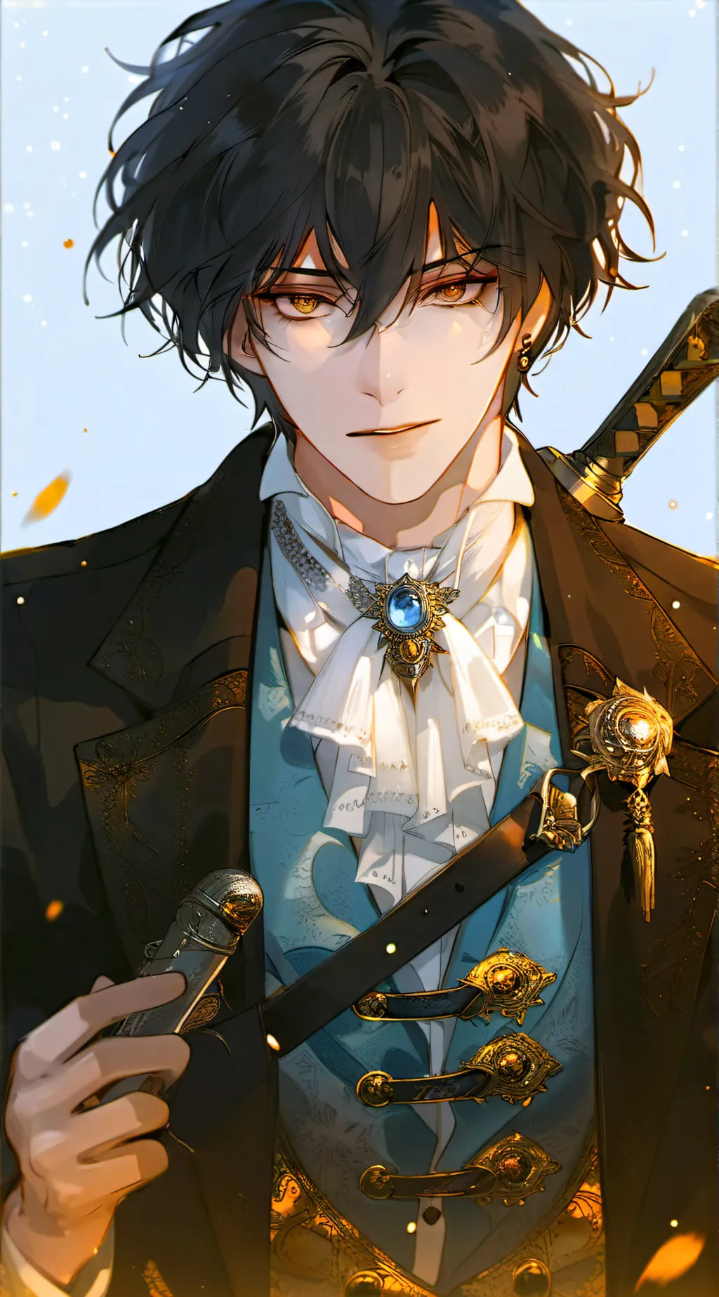 ai character: ꧁✦Matteo✦꧂ background