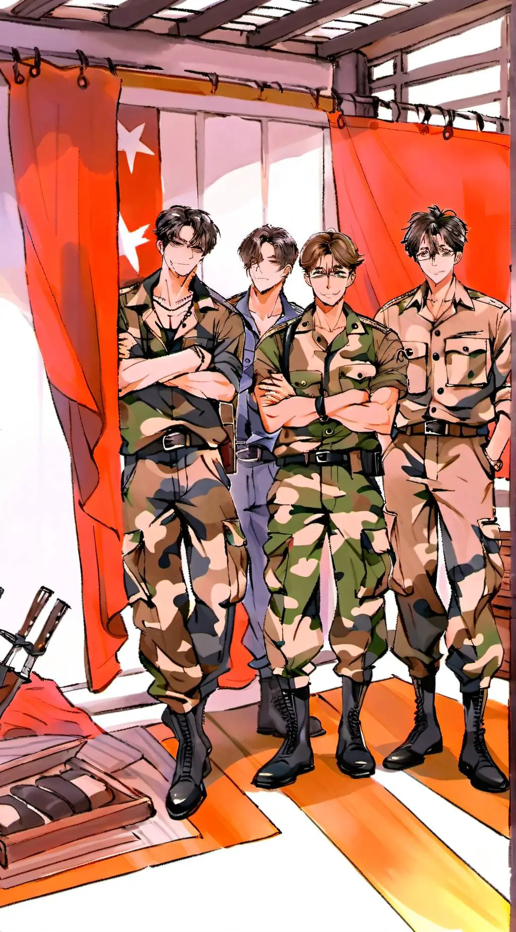 ai character: The Military background