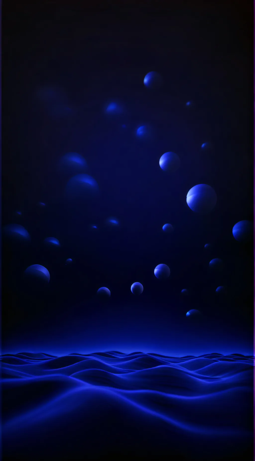 ai character: Blue bubbles  background