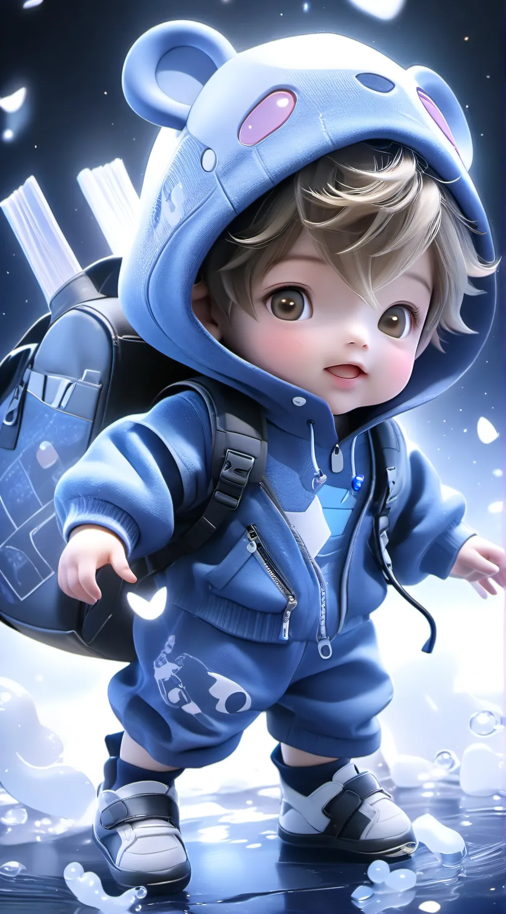 ai character: baby background