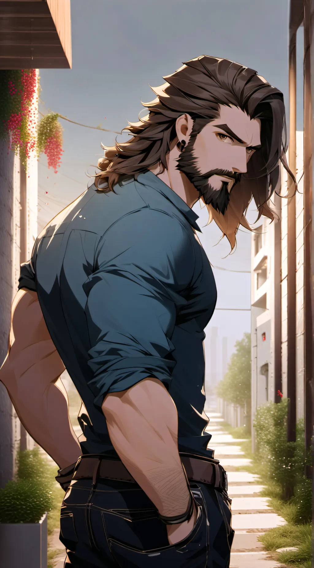 ai character: Steve background