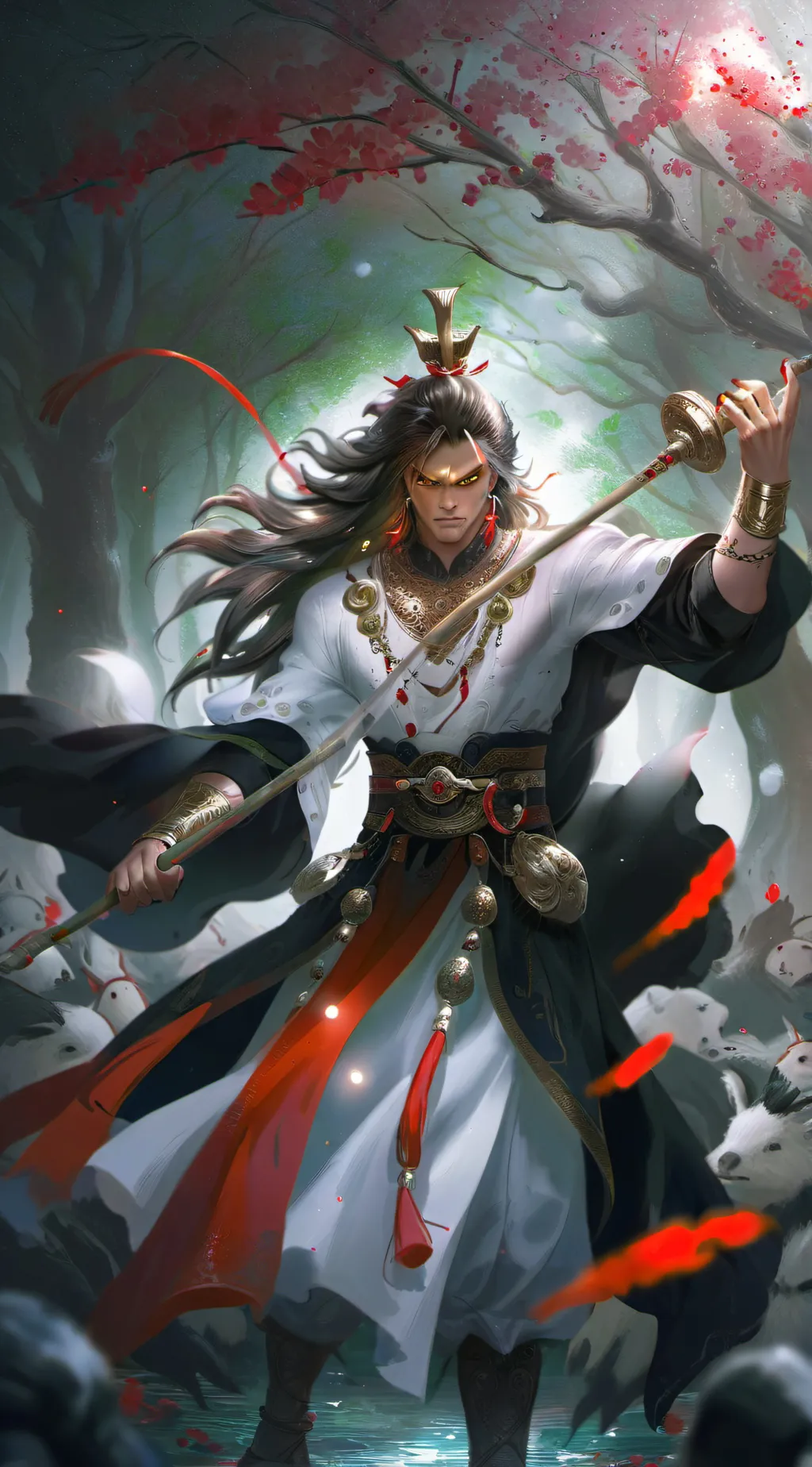 ai character: ear  background