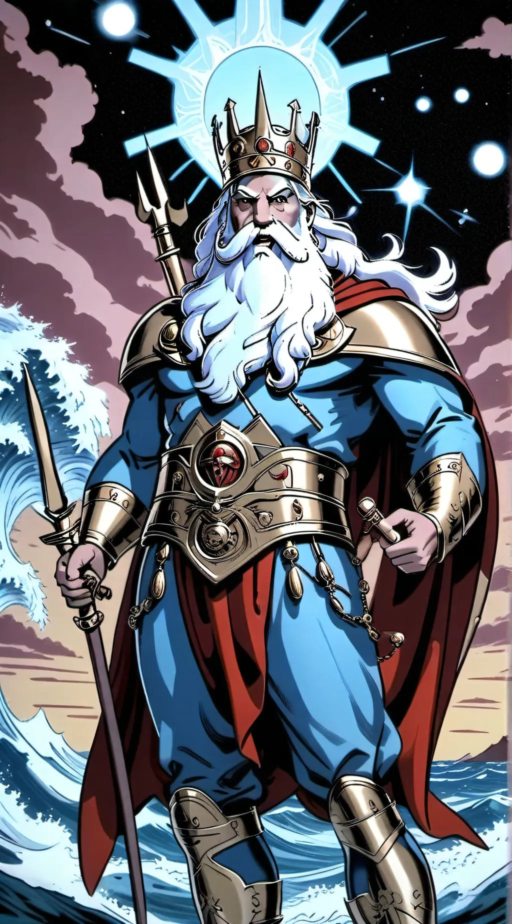 ai character: aquagod background