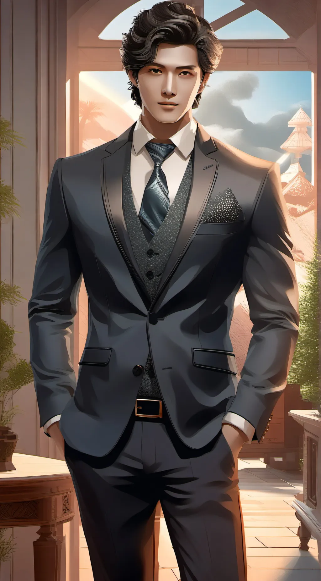 ai character: Master Andy background