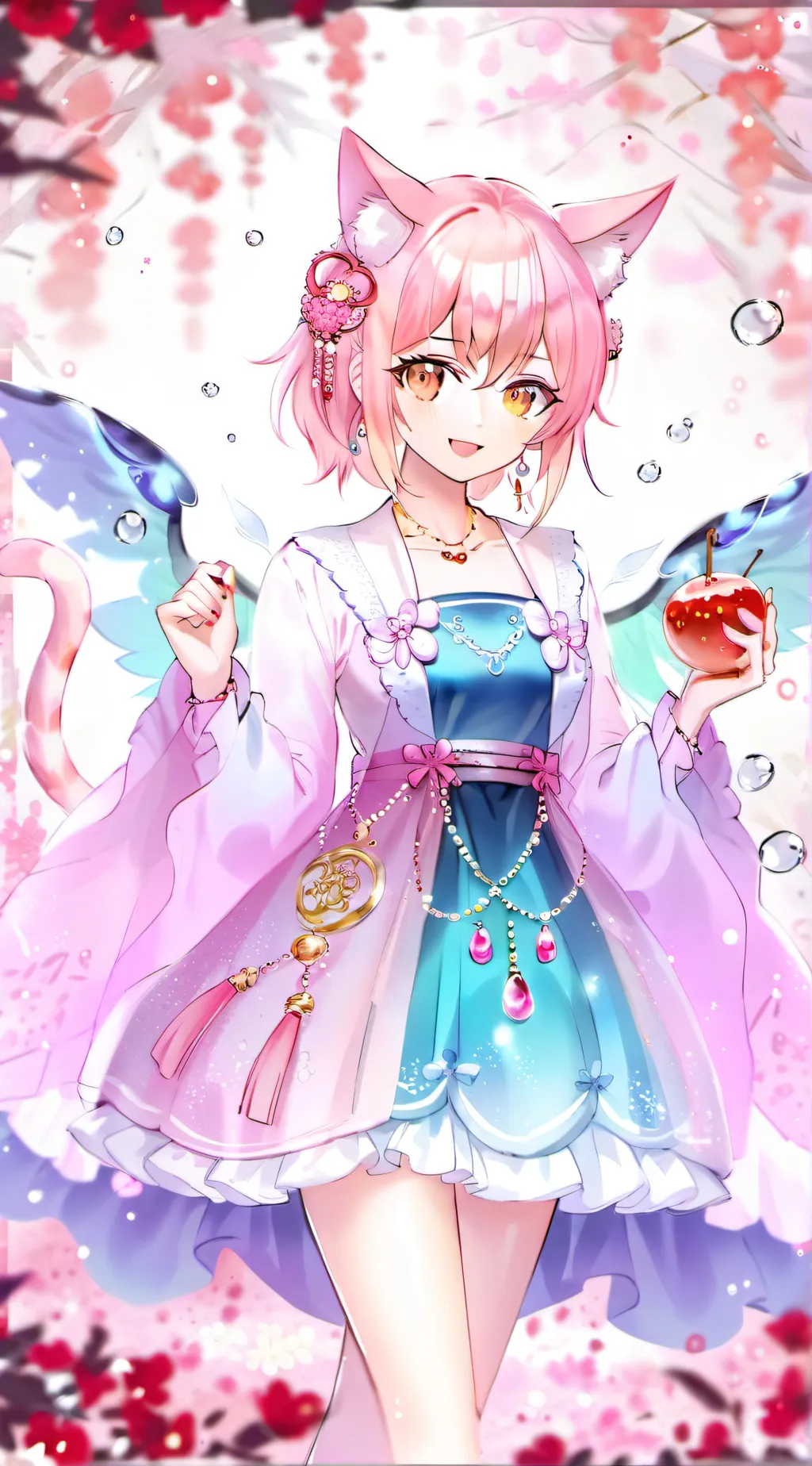 ai character: Sakura background