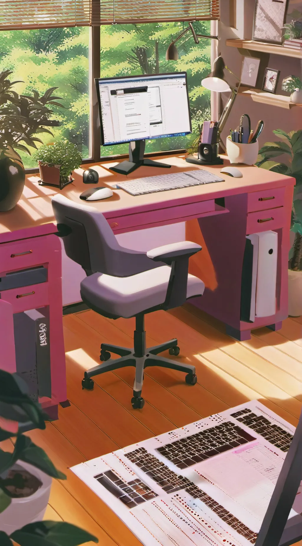 ai character: streaming background