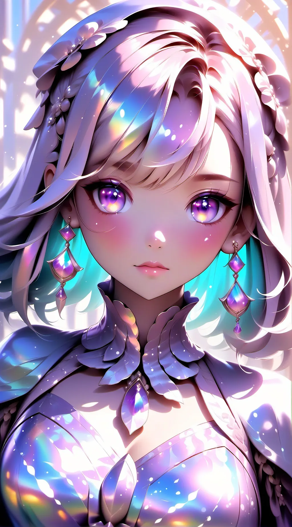 ai character: pupl background