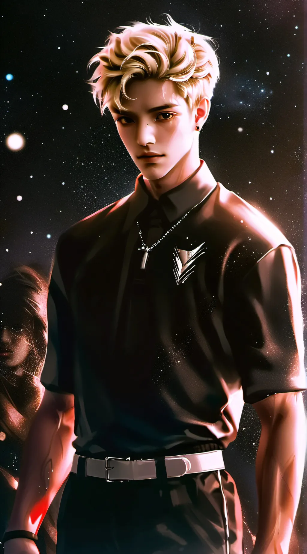 ai character: hello  background