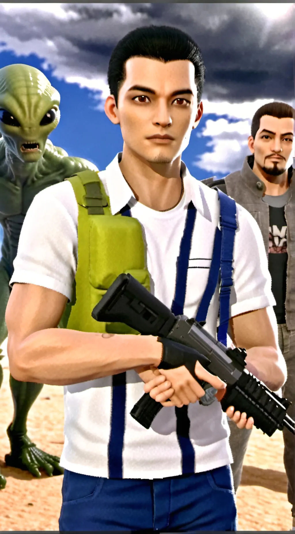 ai character: gta 5 aliens background