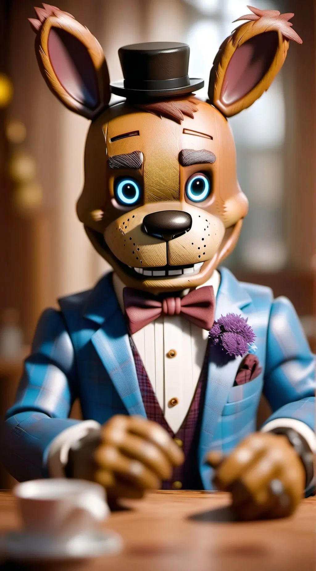 ai character: wooded Bonnie background