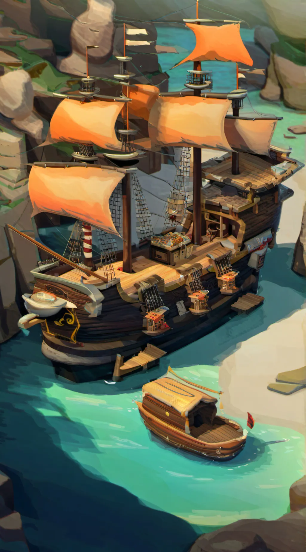 ai character: One piece   background