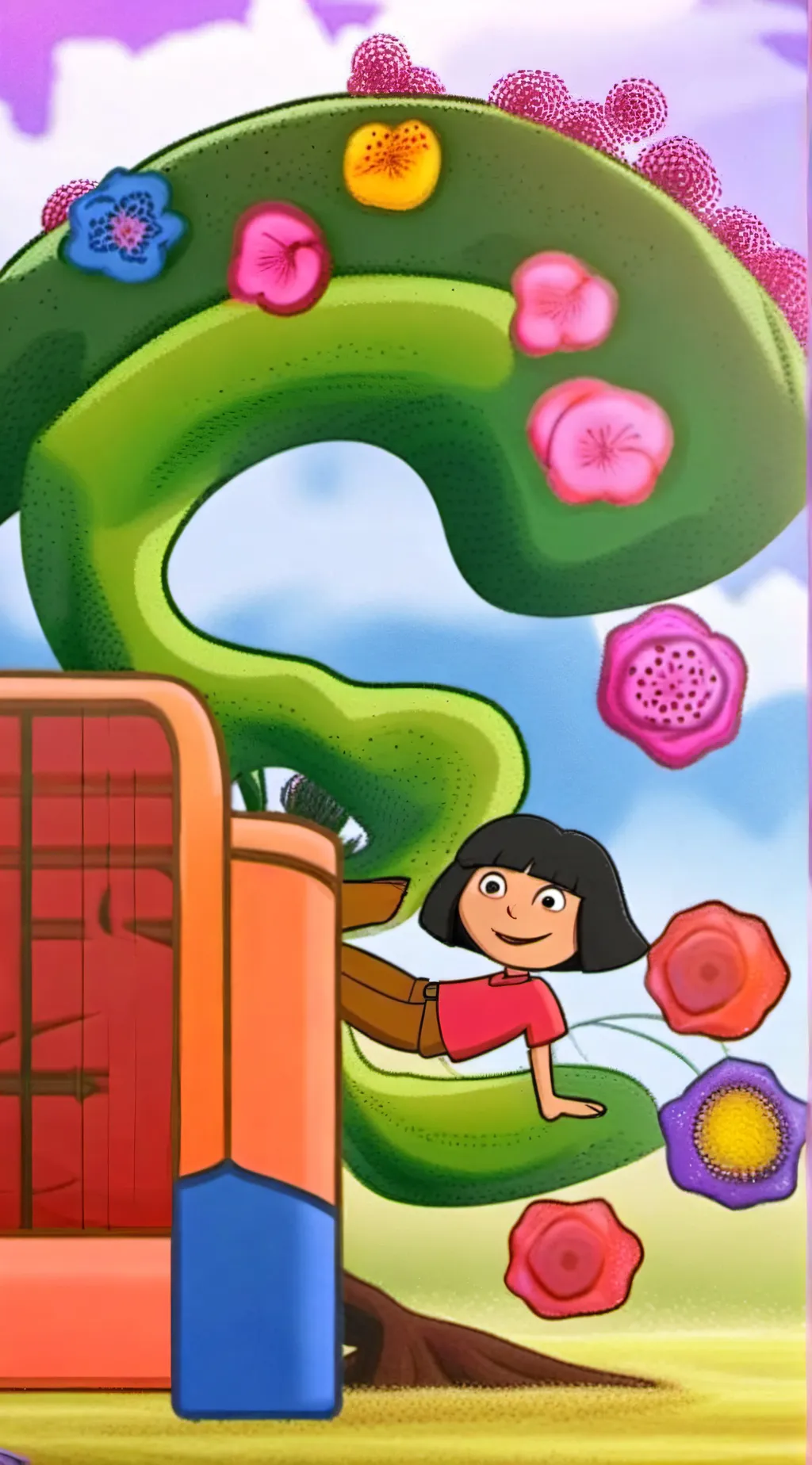 ai character: DORAAA!!! background