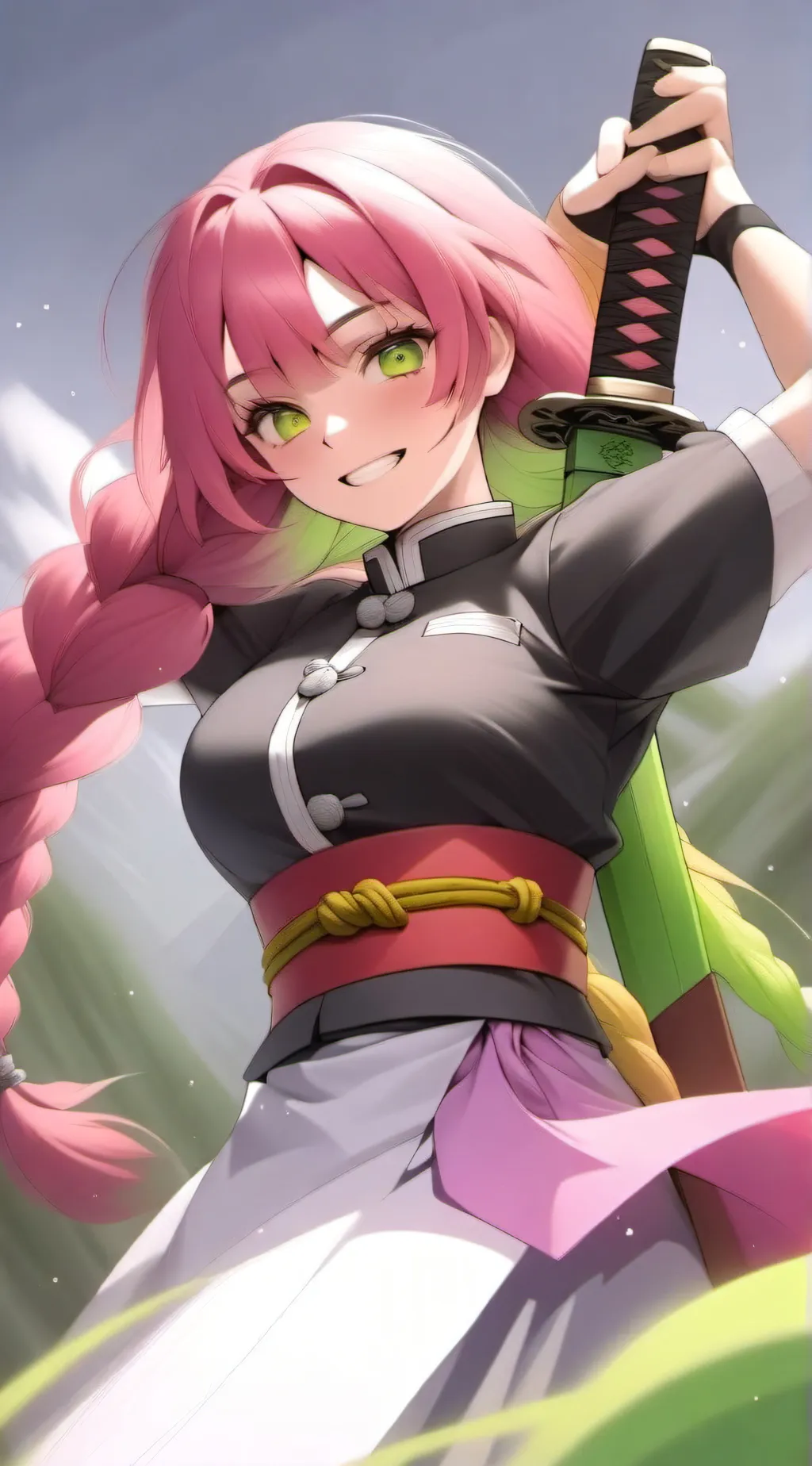 ai character: Mitsuri Kanroji background