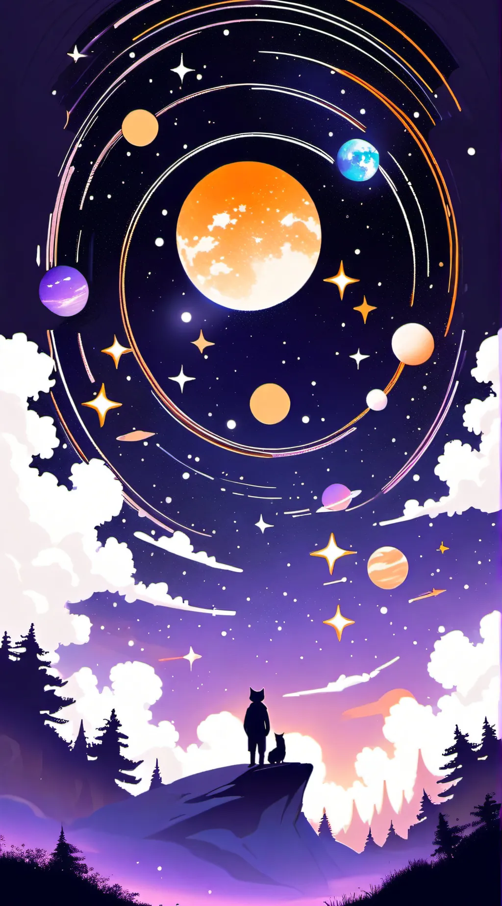 ai character: HH SPACE WOOOK! background