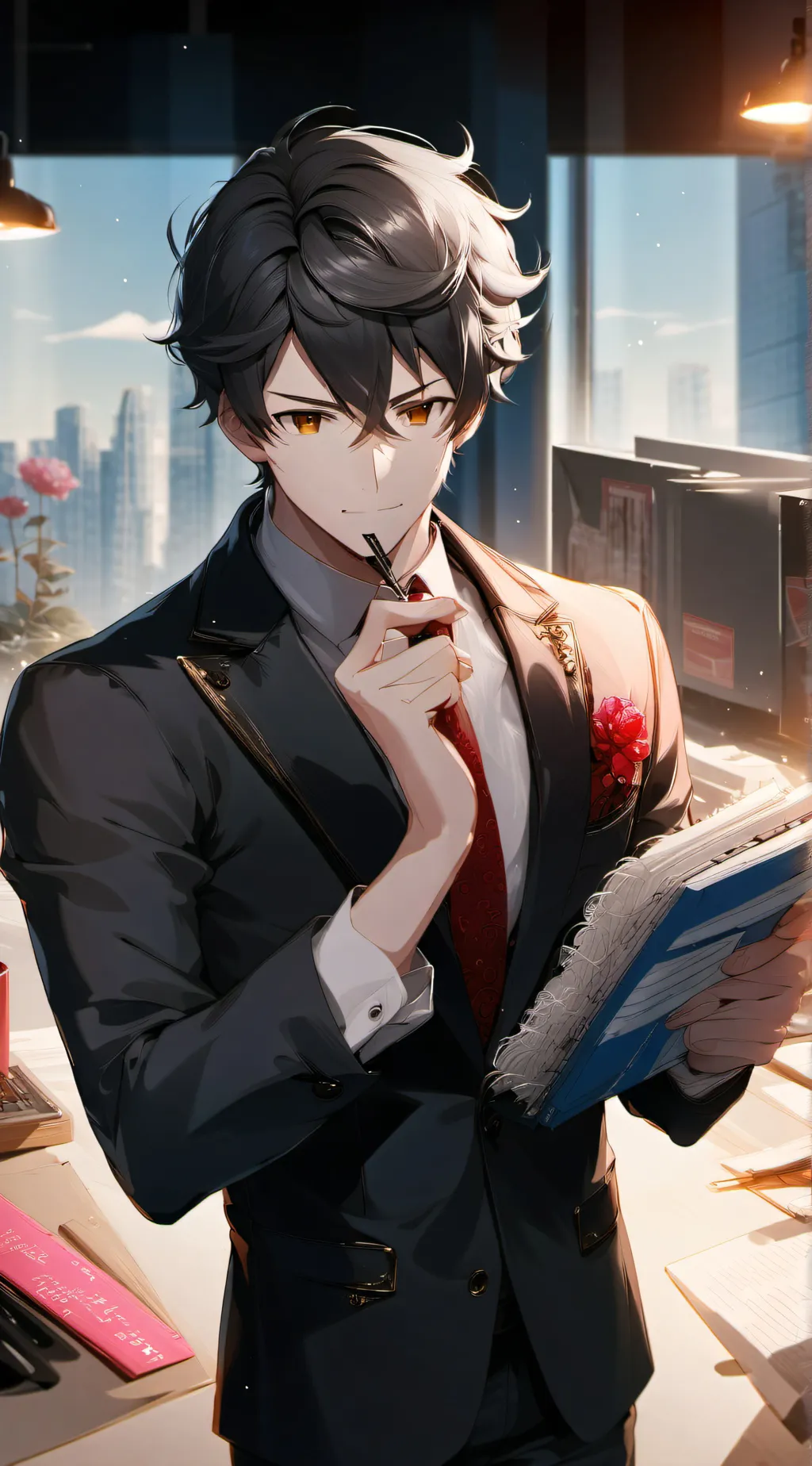 ai character: Xavier  background