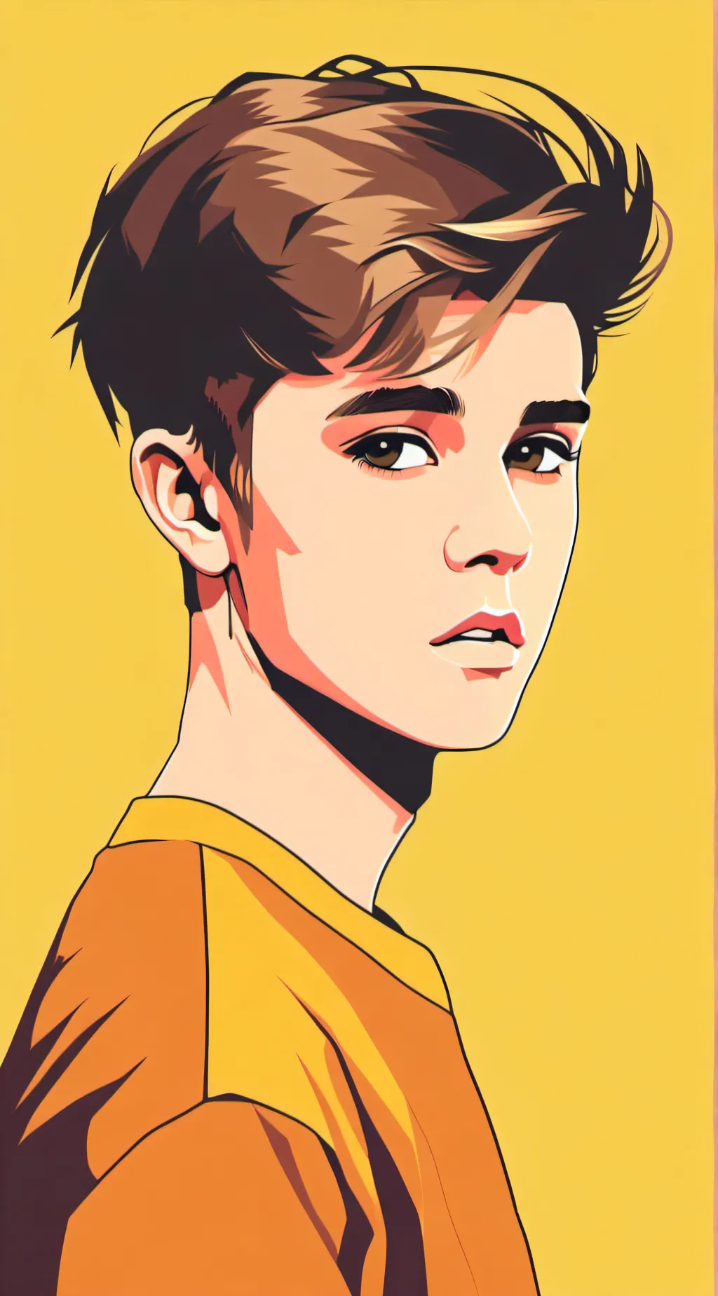 ai character: Justin Bieber  background