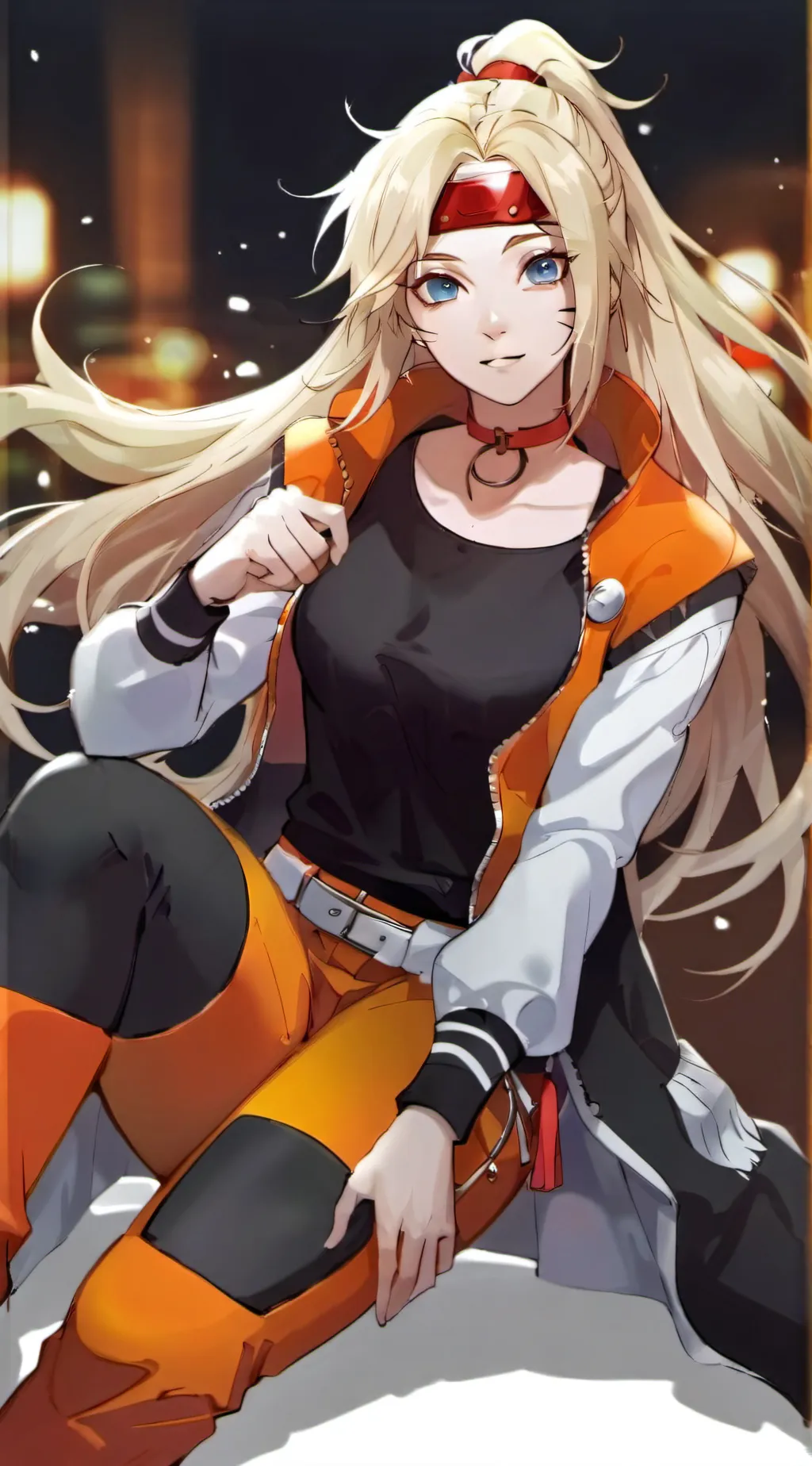 ai character: Naruko uzumaki  background