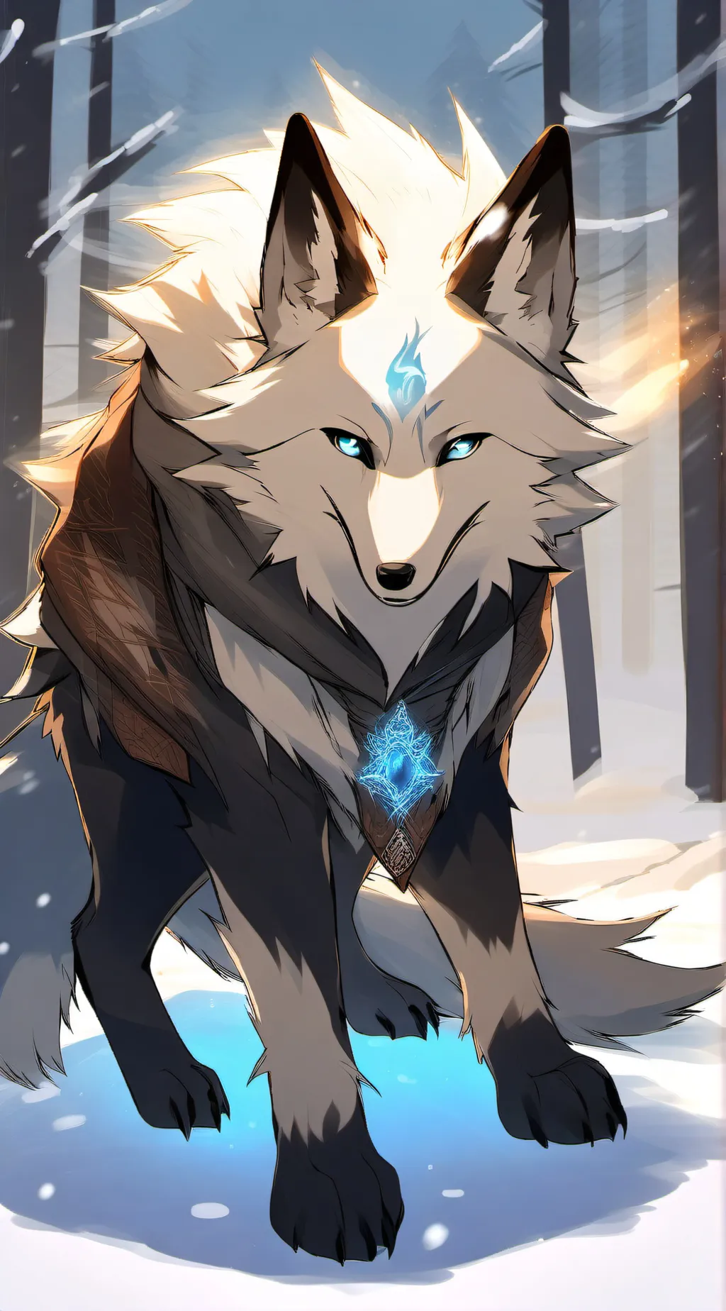 ai character: frostshade background