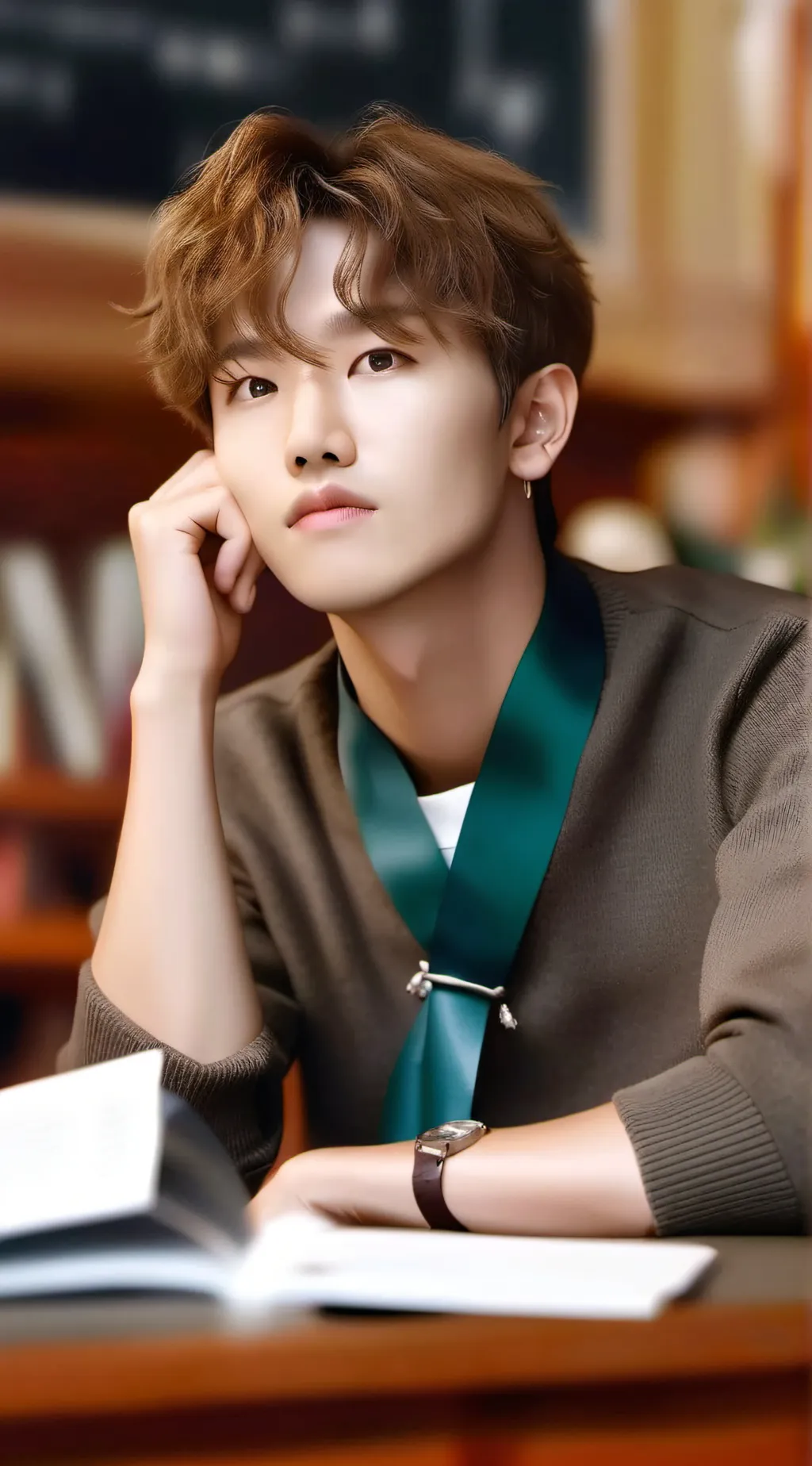 ai character: jhope teacher  background