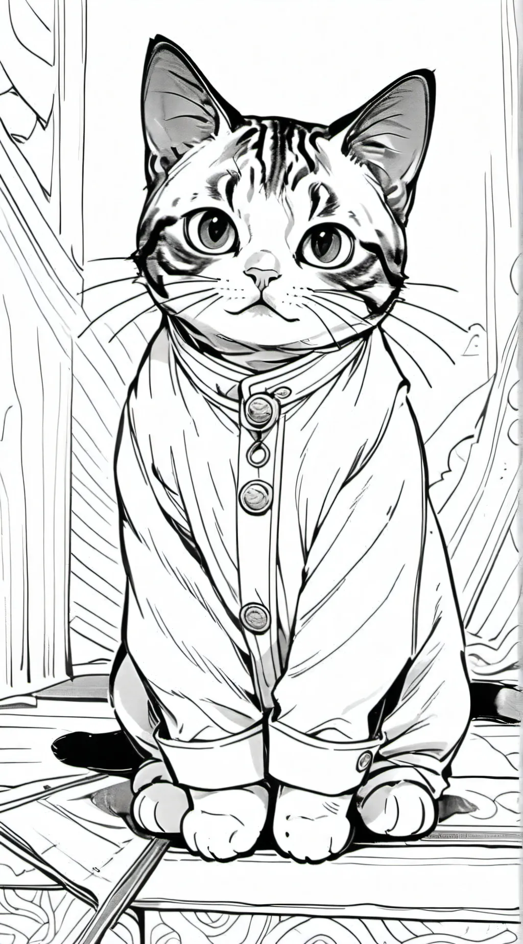 ai character: little mittens background