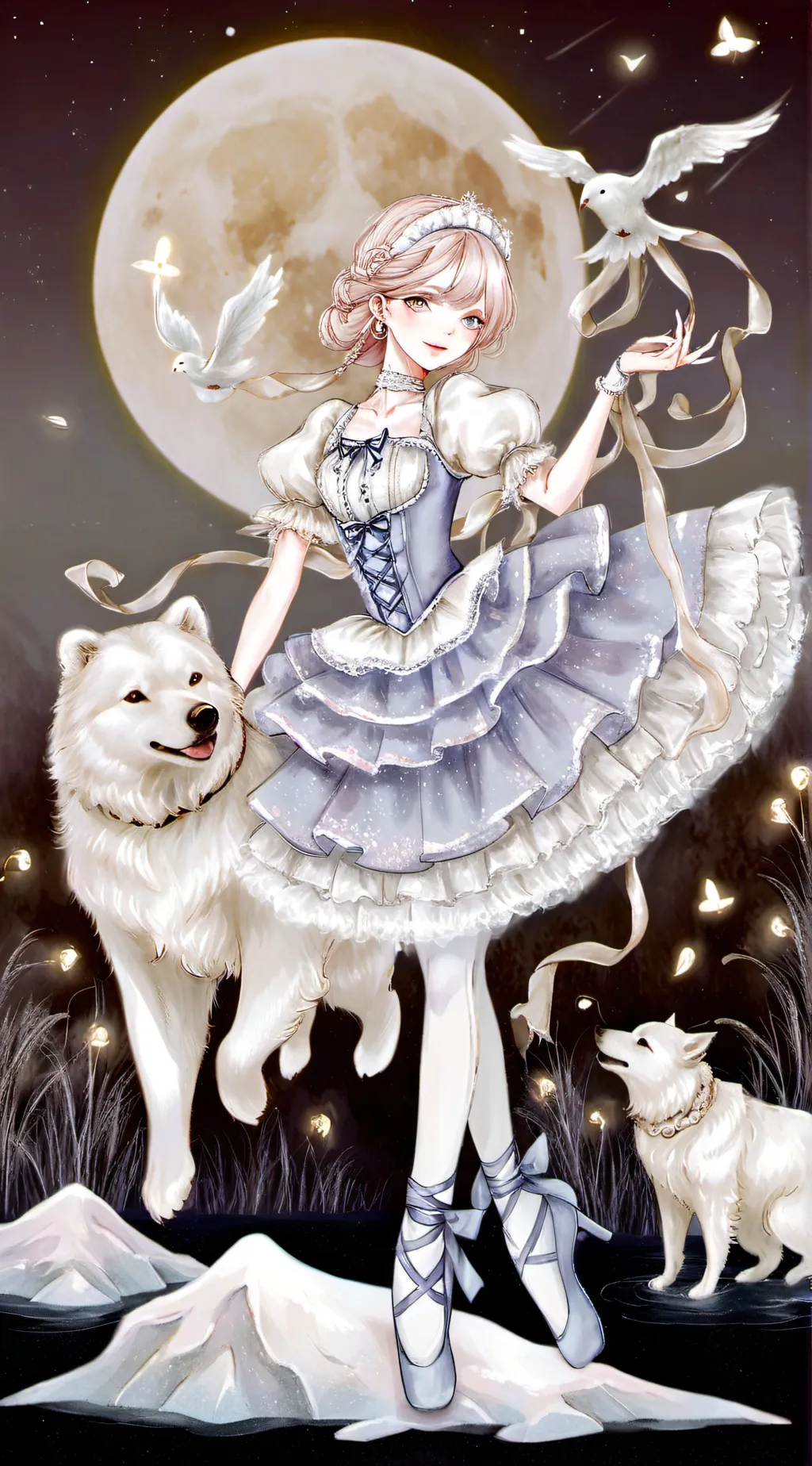 ai character: Arctic Ballora background