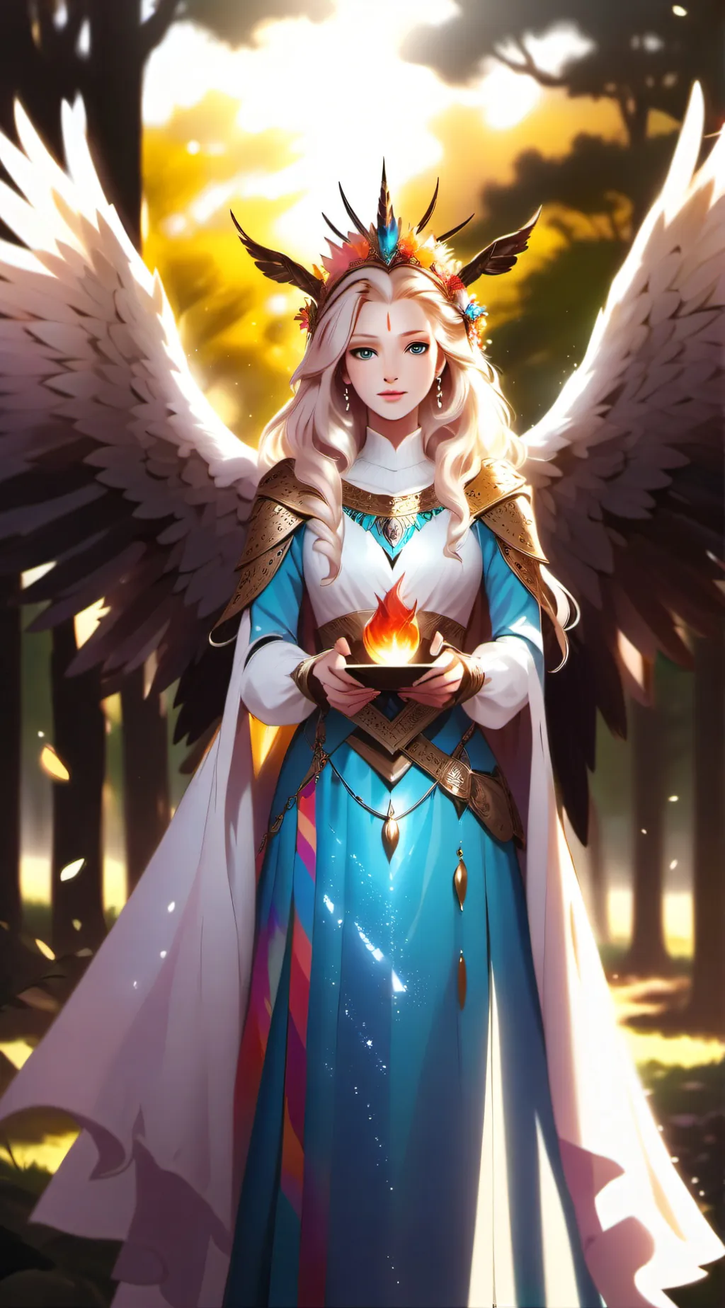 ai character: Queen Happy  background