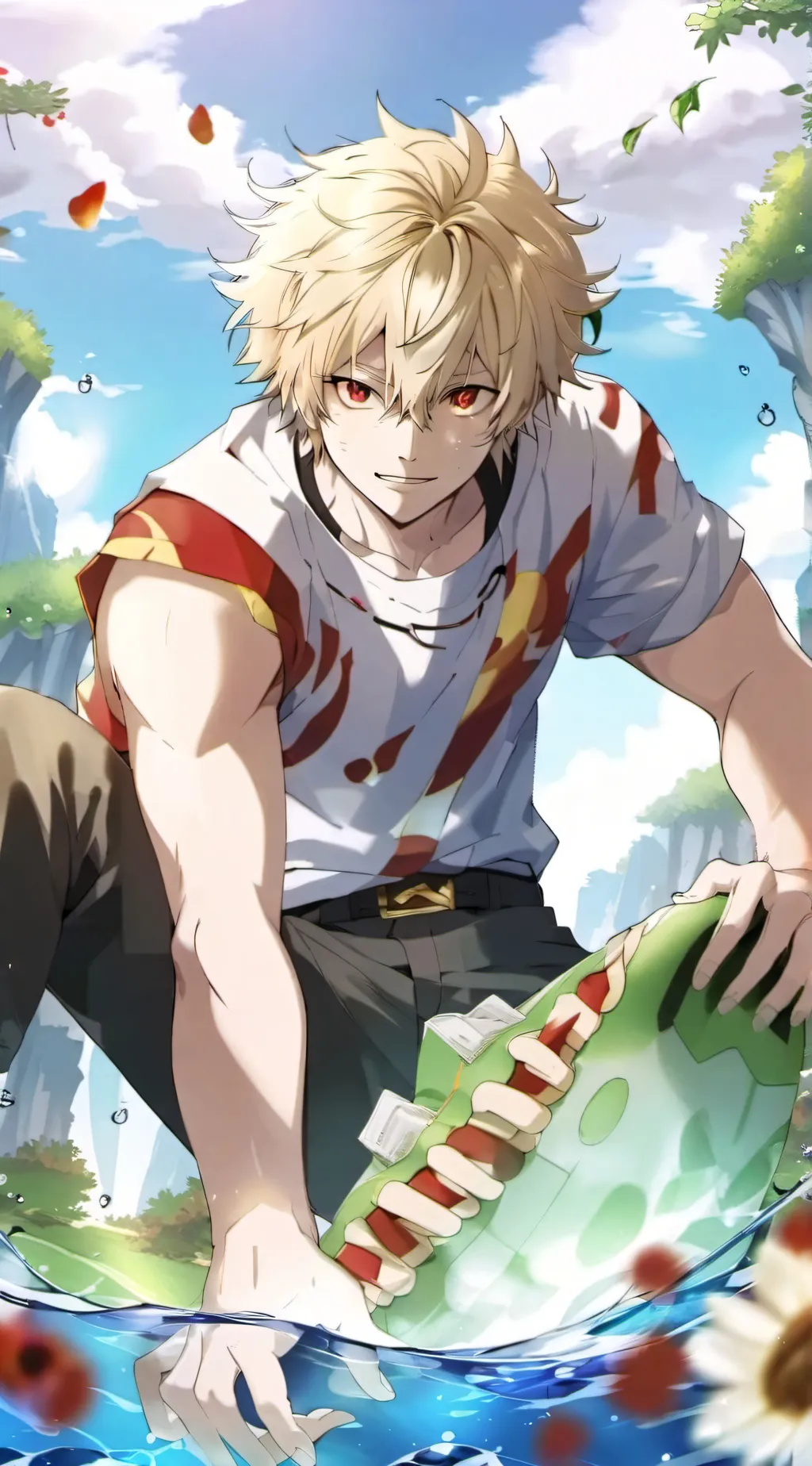 ai character: bakugo background