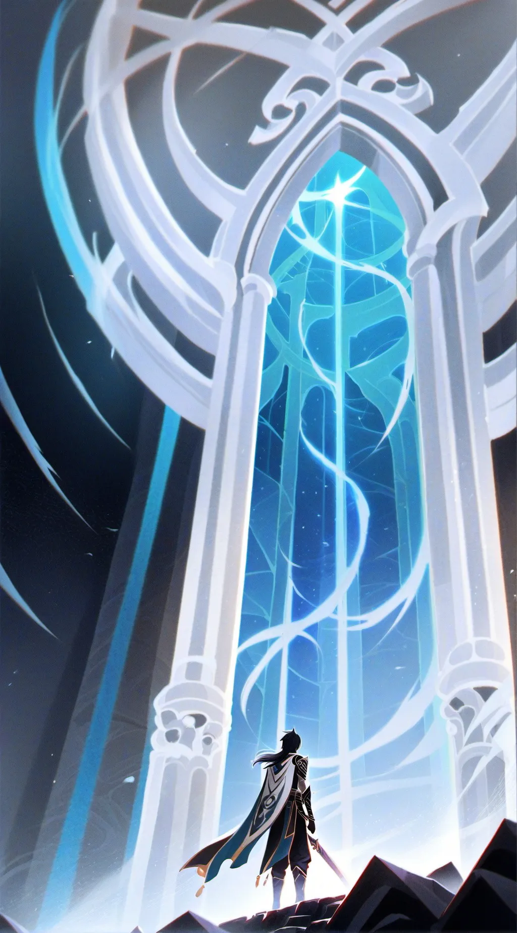 ai character: phone (: background