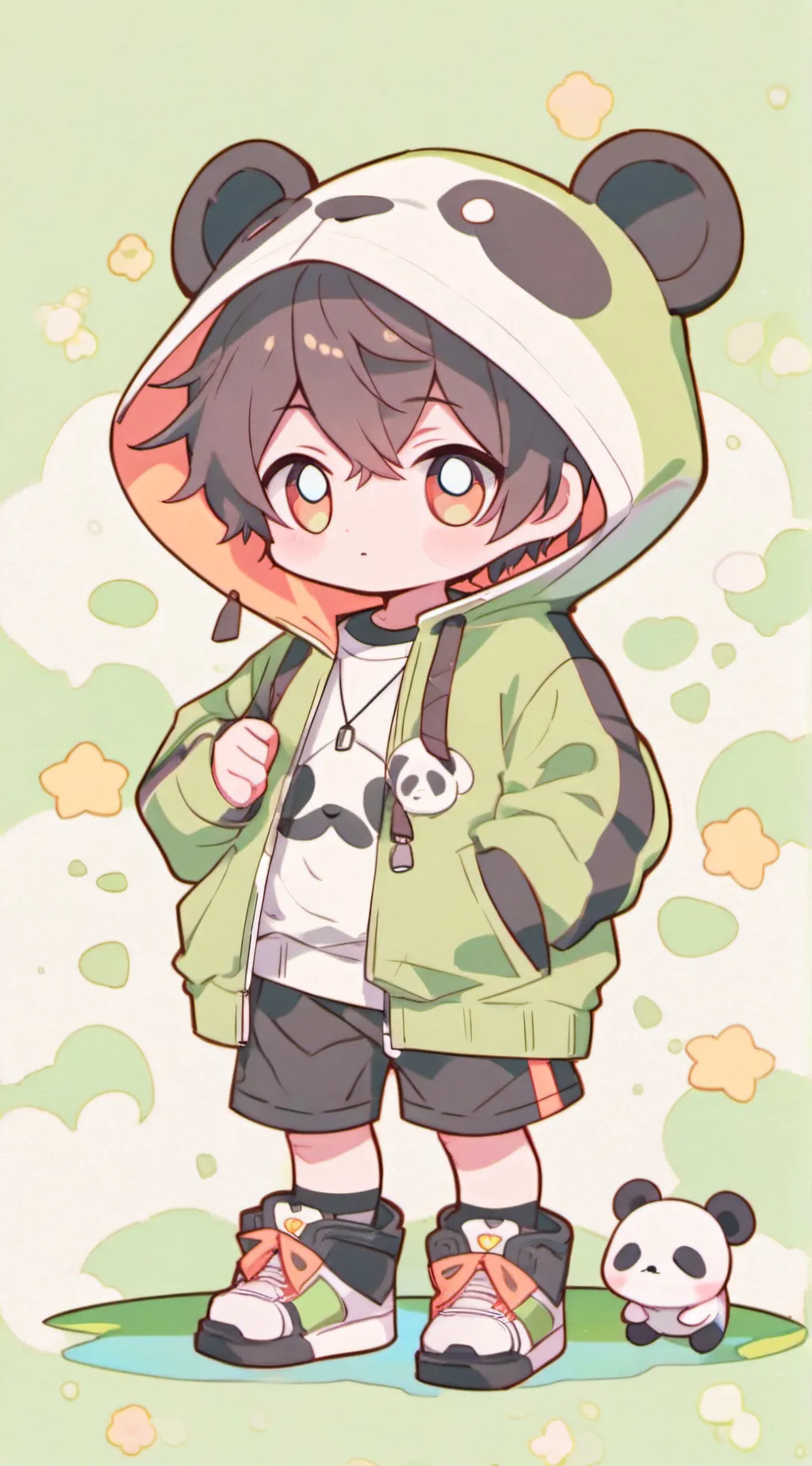 ai character: Chibi  background