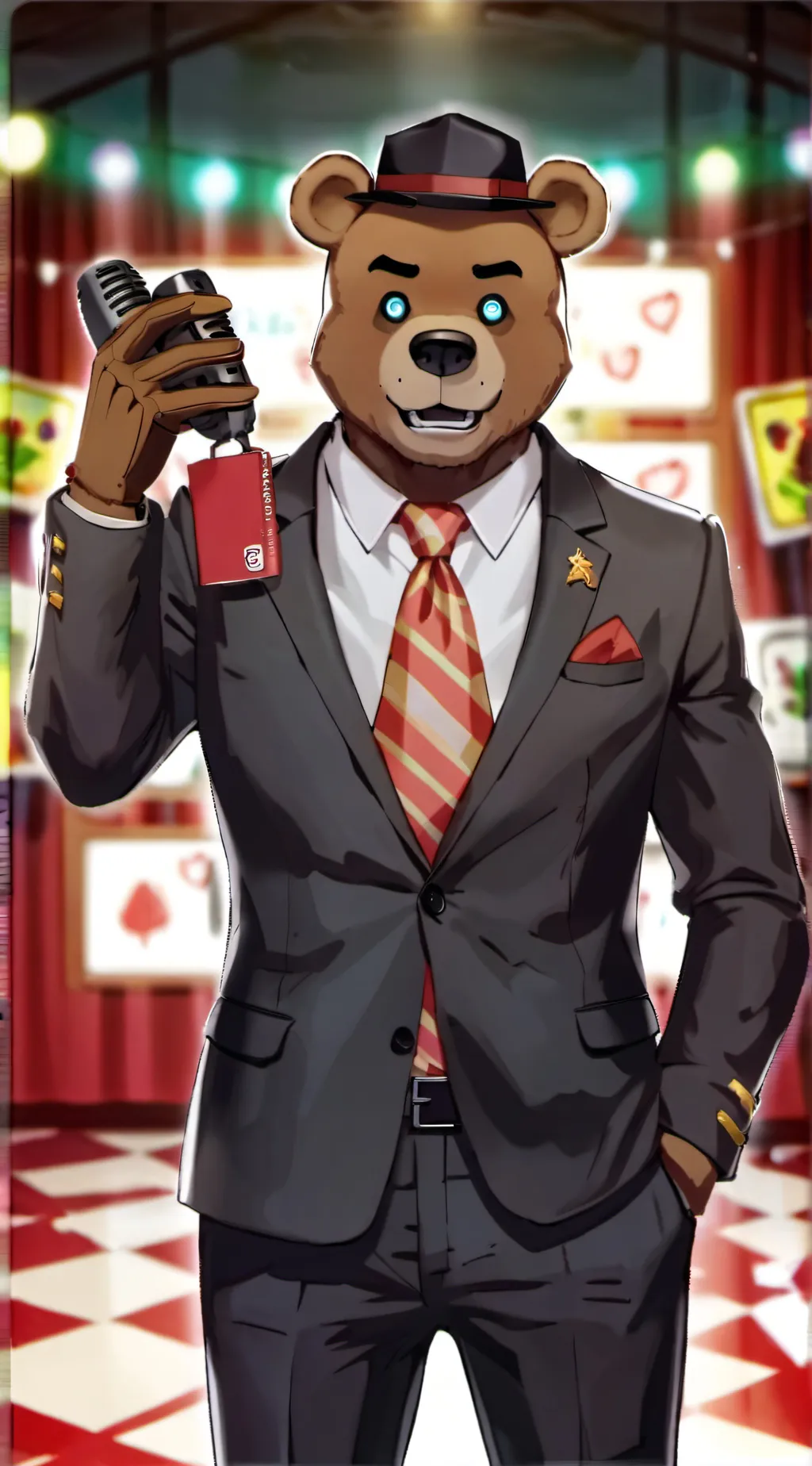 ai character: Freddyfazbeard background