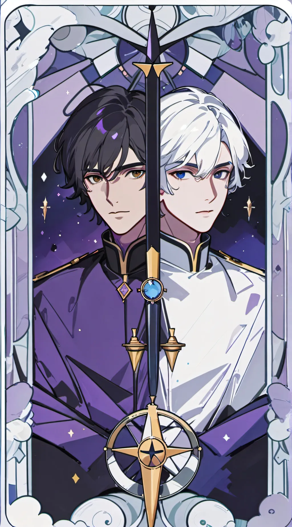 ai character: Jax and Levi  background