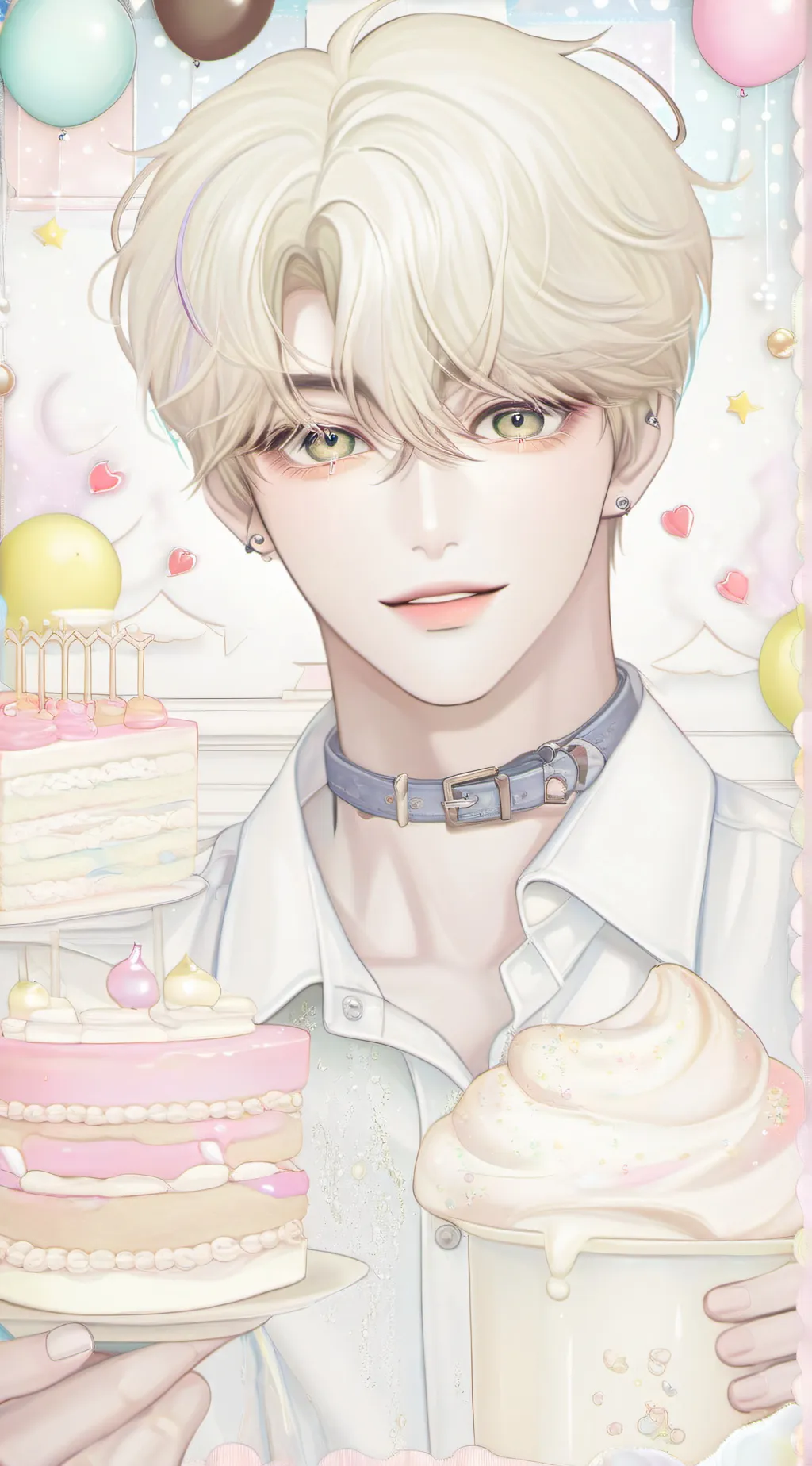 ai character: Felix ( ' . ' )💙 background